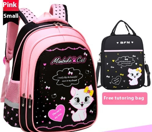 Kinder Schulrucksack mit süßem Katzenprint