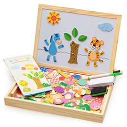 Holz Magnetische Puzzle Spielzeug Kinder 3D