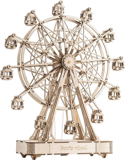 Robotime DIY-Holz Drehendes Riesenrad Modell mit Spieluhr