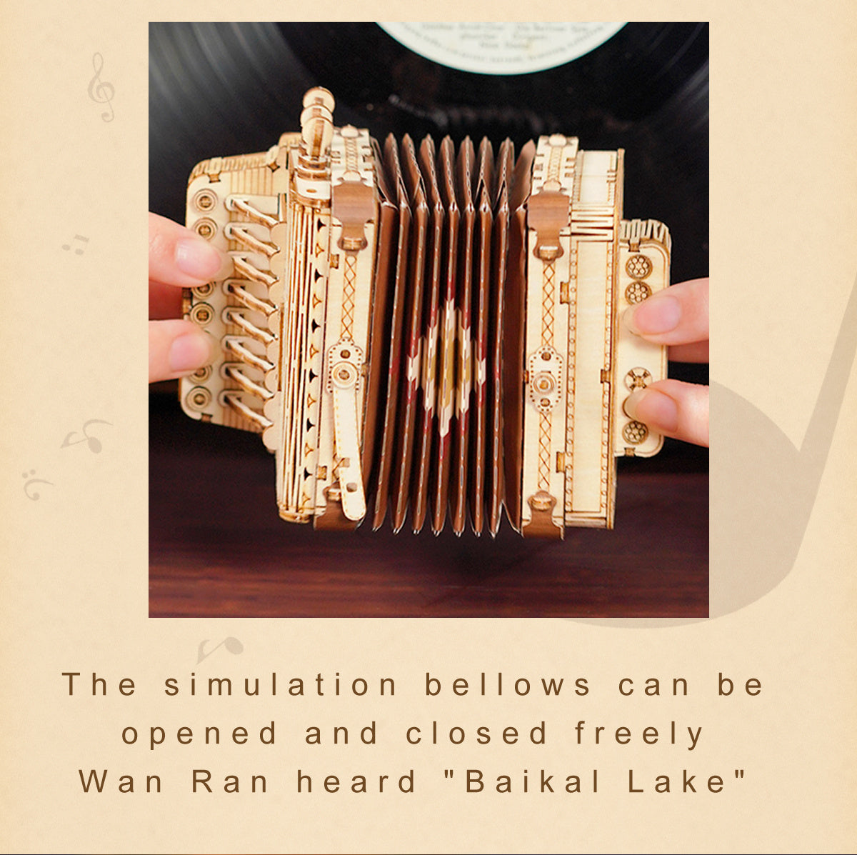 Robotime 4 Arten 3D Musikinstrument Holzpuzzle DIY Zusammenbau Saxophon Schlagzeug Akkordeon Cello Spielzeug