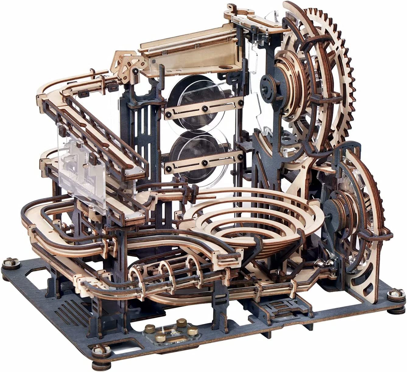 Robotime ROKR Murmel Nachtstadt 3D Holzpuzzle