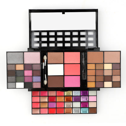 74 Farben Make-up Set Lipgloss Rouge, Lidschatten, Highlighter Kombinationspalette