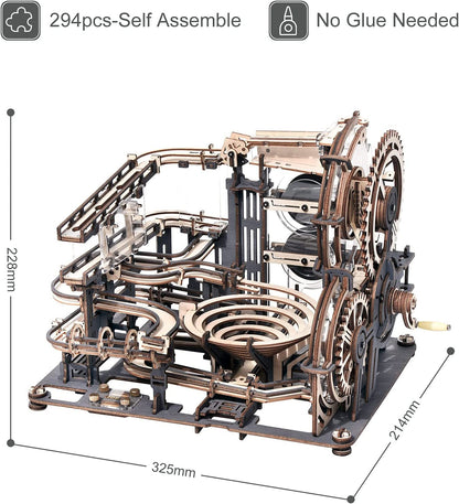 Robotime ROKR Murmel Nachtstadt 3D Holzpuzzle